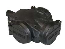 3 voudig verdeelblok Rubber