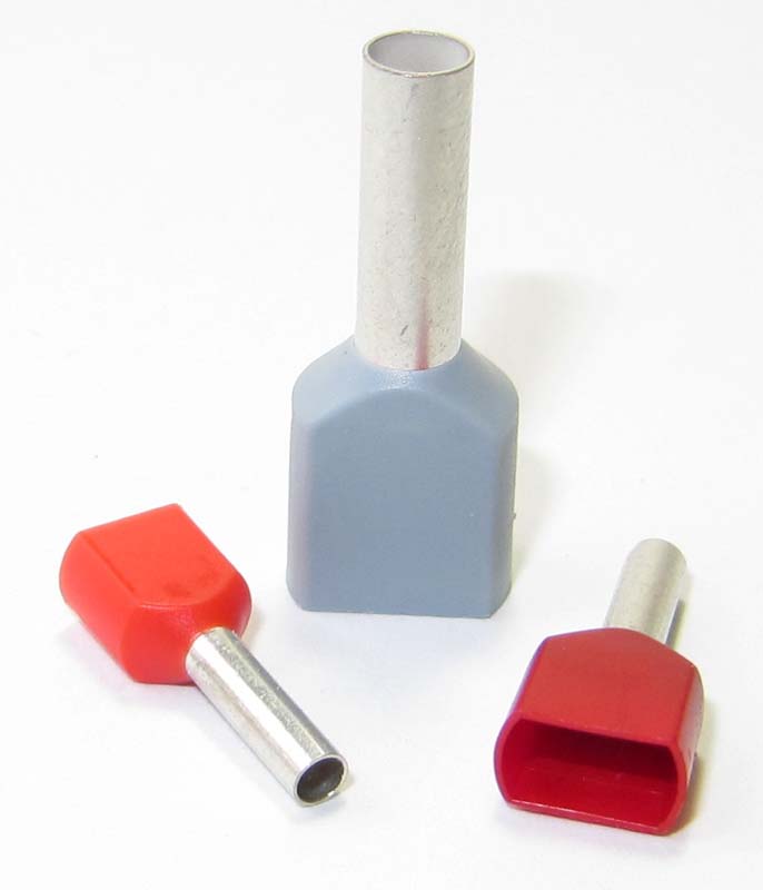 Adereindhulsjes geisoleerd, dubbel (twins)