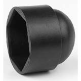 Afdekkap voor zeskantbout of moer LDPE Zwart