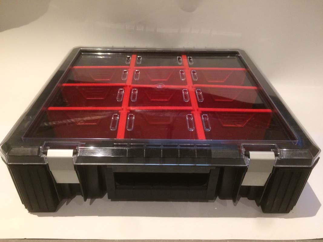 Professionele assortimentskoffer, Kunststof