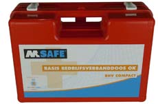 Bedrijfsverbanddoos BHV compact en uitgebreide inhoud