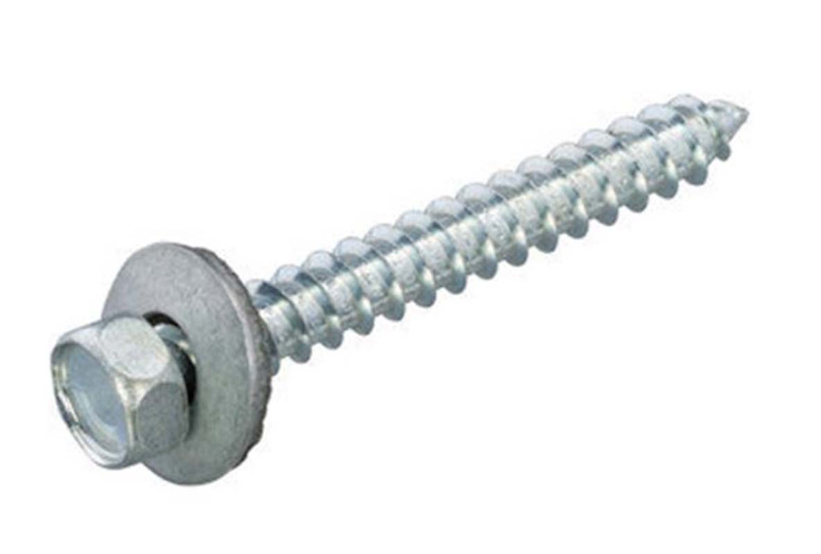 Dak&Gevelbout type A + afdichtring, Verzinkt