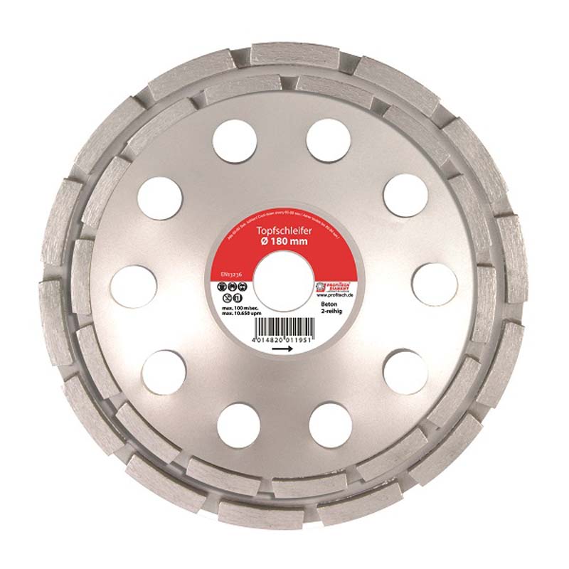 Diamant komschijf Haakse Slijper - Beton 2 rijen, Premium