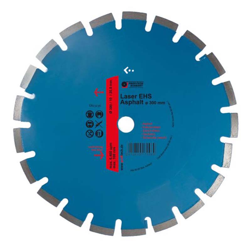 Diamantzaag Moterzaag - Laser EHS Asfalt, Professional - Lasergelast (nat en droog)
