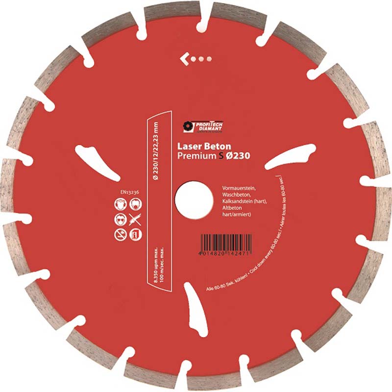 Diamantzaag Haakse Slijper - Laser Beton Premium S, Premium - Lasergelast