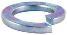 Veerring met vlakke einden Verzinkt