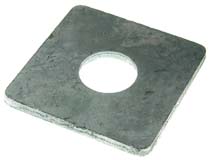 Vierkantsluitplaat Verzinkt