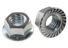 Zeskantflensmoer met vertanding Verzinkt