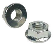 Zeskantflensmoer ZONDER vertanding, kraagmoer verzinkt