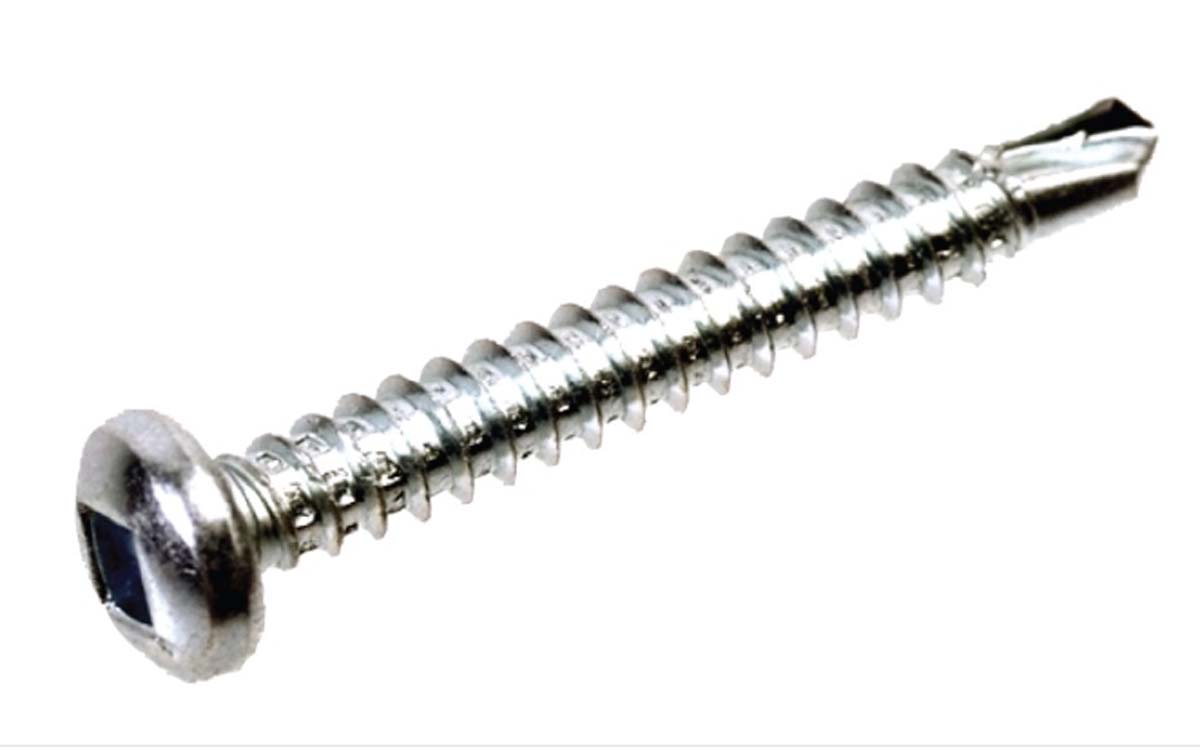 Zelfborende bolcilinderschroef Vierkantindruk, Verzinkt