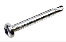 Zelfborende bolcilinderschroef Vierkantindruk Verzinkt