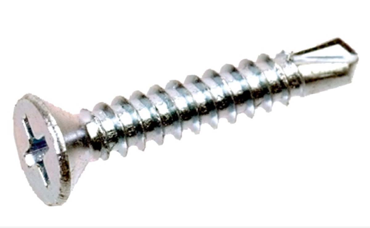 Zelfborende verzonk. schroef kruisgleuf, Verzinkt