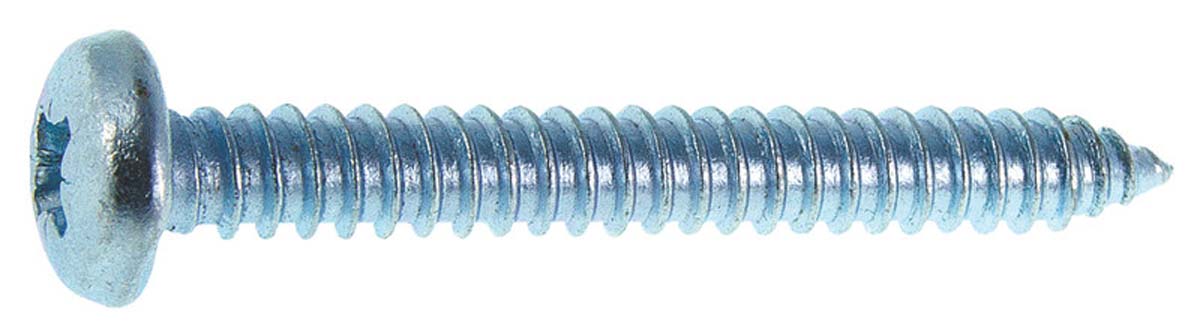 Plaatschroef bolcilinderkop kruisgleuf, Verzinkt