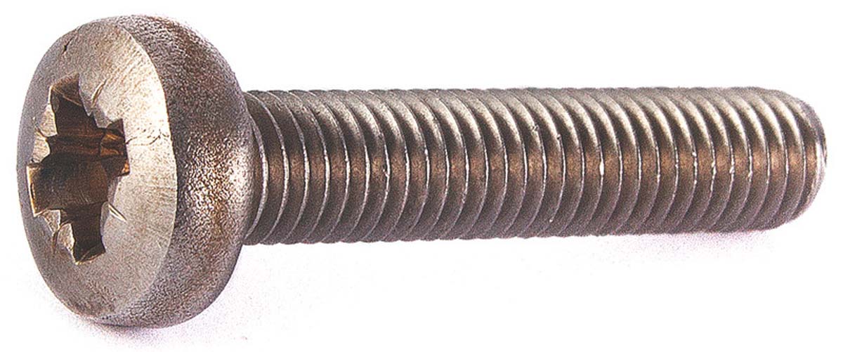 Bolcilinderschroef kruisgleuf, RVS A2