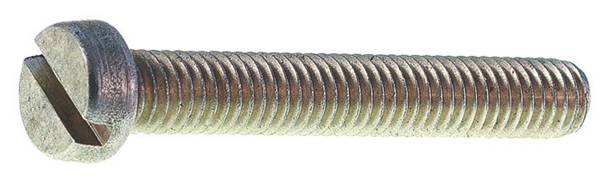 Cilinderschroef zaaggleuf, RVS A2