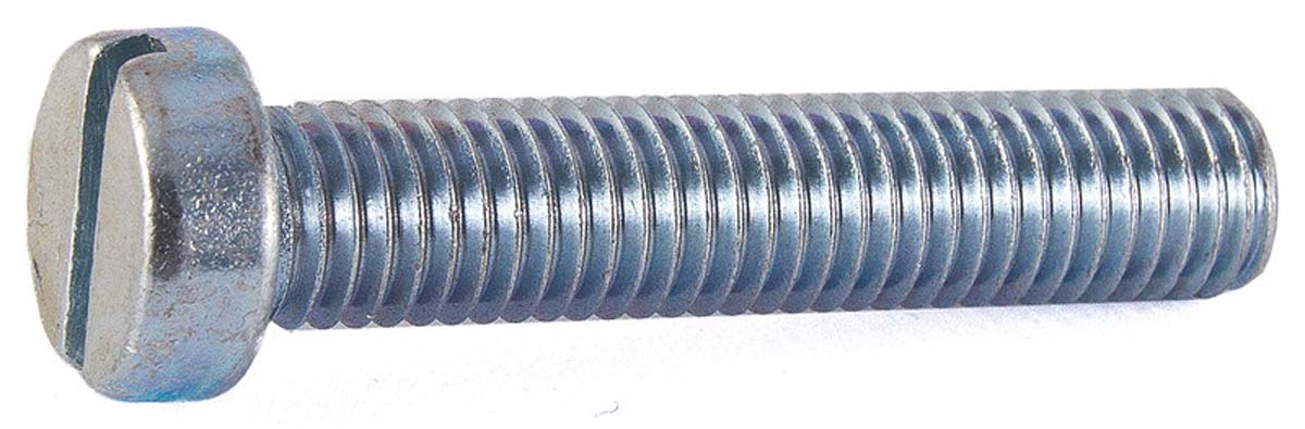 Cilinderschroef zaaggleuf, Verzinkt