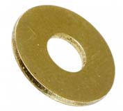 Vlakke carrosserie-sluitring Messing