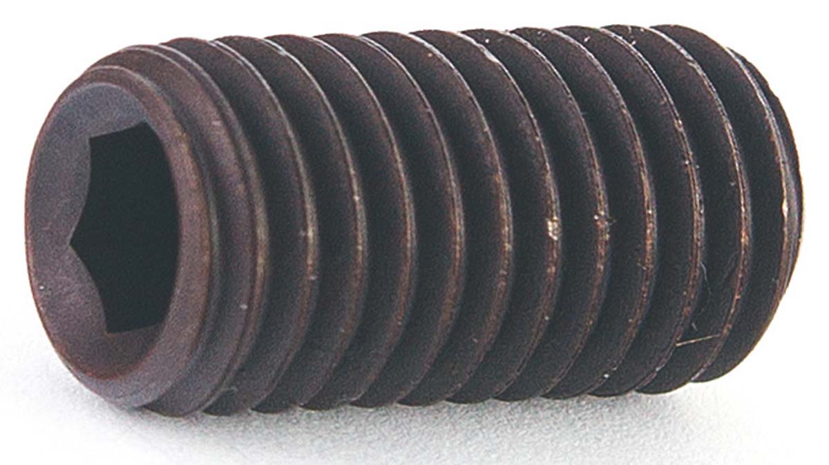 Stelschroef, Blank staal