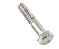 Zeskantbout (gedeeltelijk draad) RVS A2