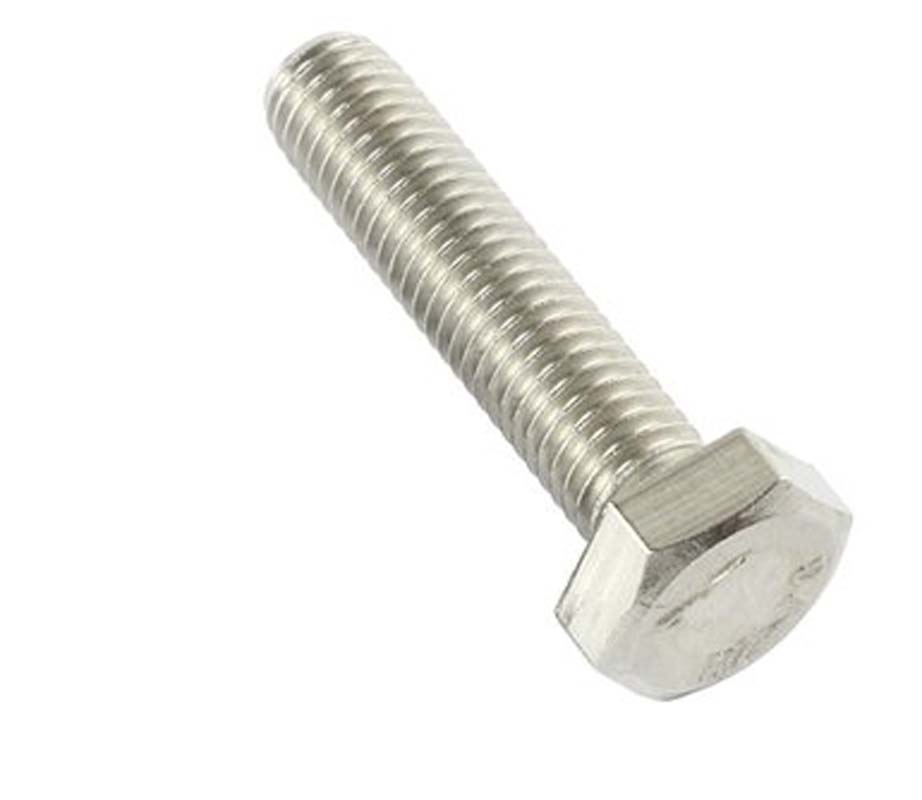 Zeskanttapbout (volledig draad), RVS A4