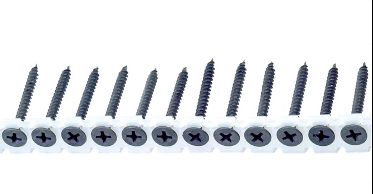 Gipsplaatschroef fijne draad op band, Gefosfateerd