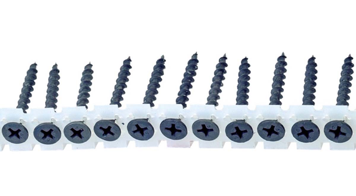 Gipsplaatschroef grove draad op band, Gefosfateerd