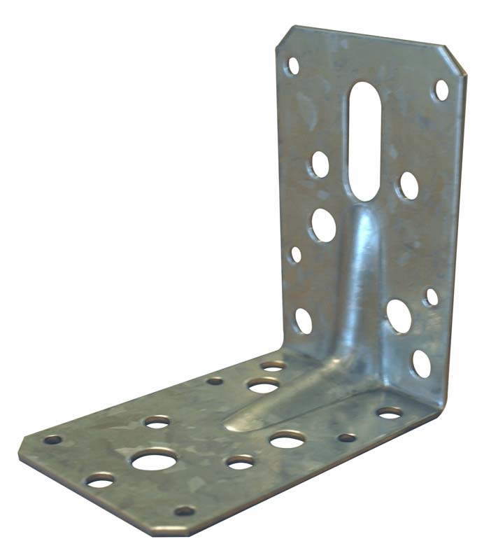 Hoek anker met ril, verzinkt