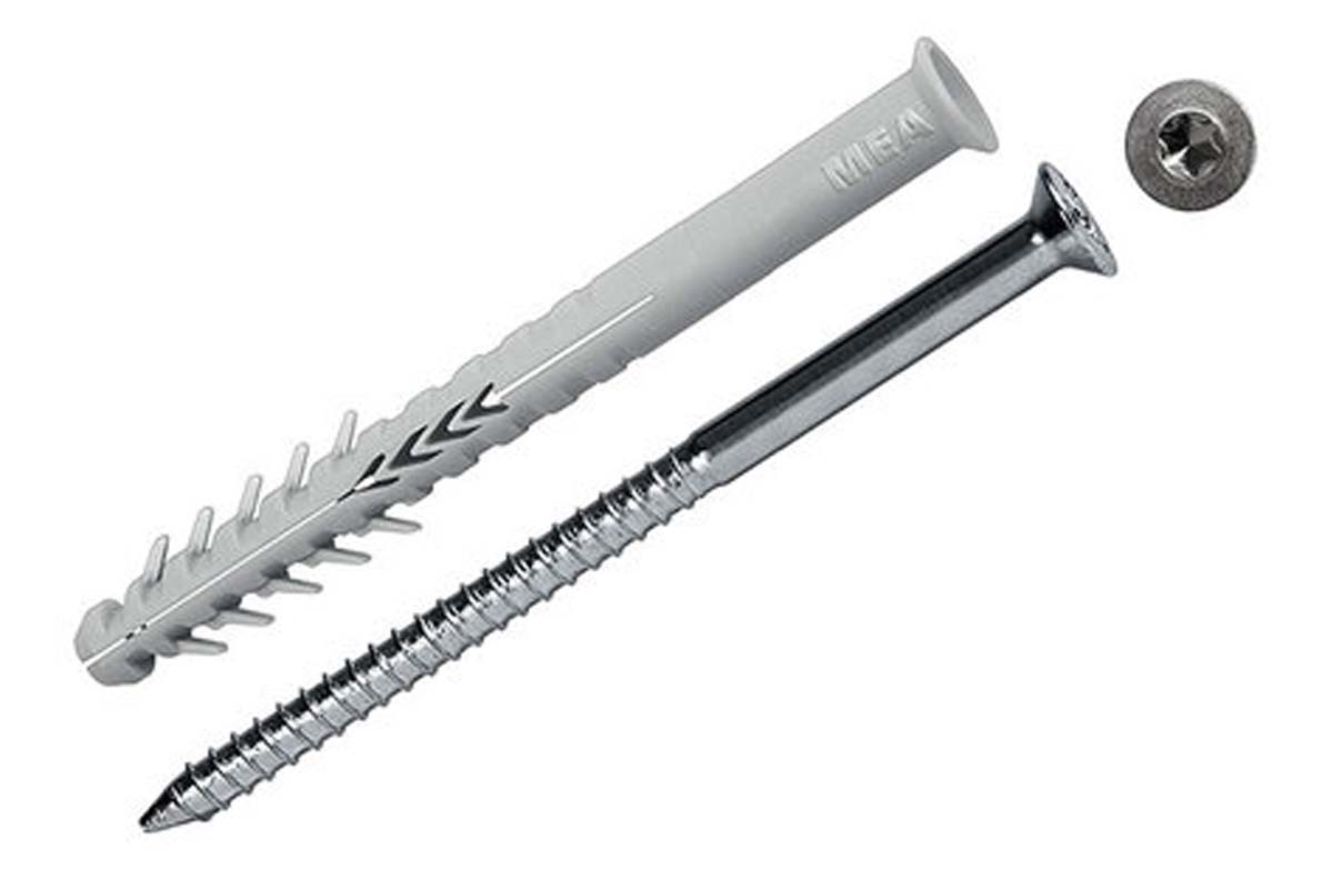 Hollewandraamplug, Nylon-Verzinkt