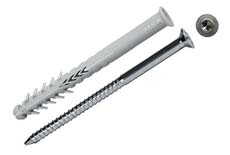 Hollewandraamplug Nylon-Verzinkt