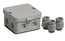 Kabeldoos Ak1 (incl 3 wartels) 95x95x45mm IP65