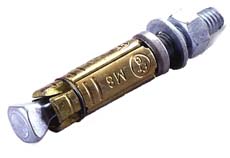 Keilbout met moer en ring Verzinkt