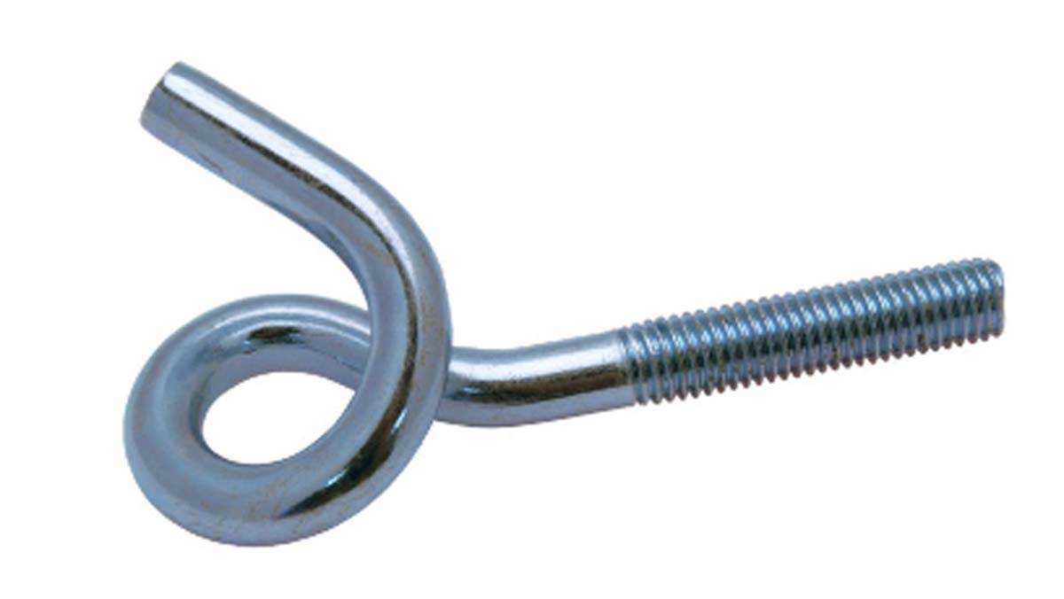 Krulhaken Metrisch, Verzinkt