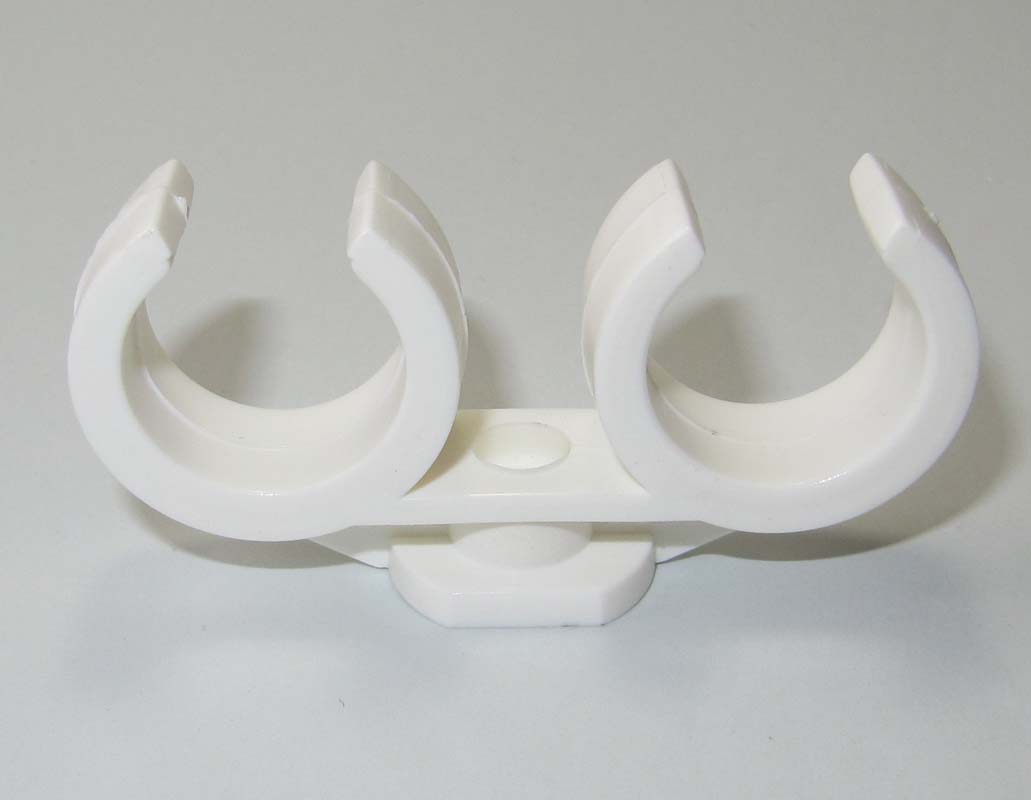 Clipzadels dubbel, wit