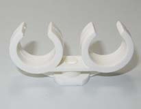 Clipzadels dubbel wit