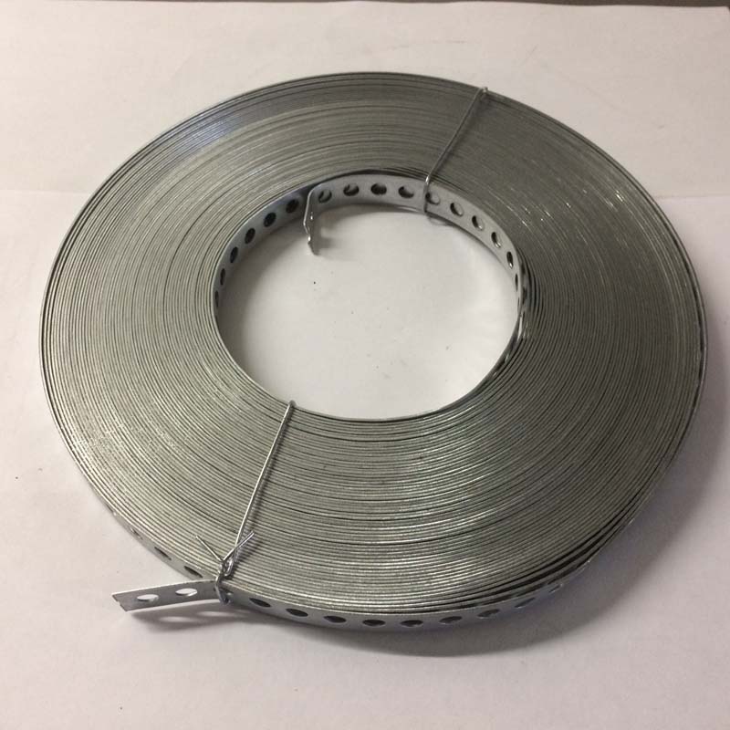 Gaatjesband op rol 25mtr, verzinkt