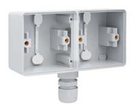 Onderdoos 2 voudig horizontaal