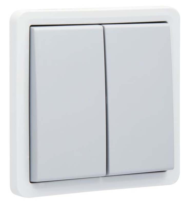 Bovendeel schakelaar, serie schakelaar dubbel