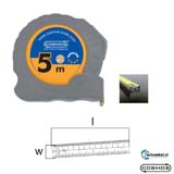 Rolmaat met magneethaakje ABS behuizing