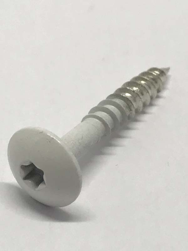 Schroef voor Trespa, RVS A2 Wit