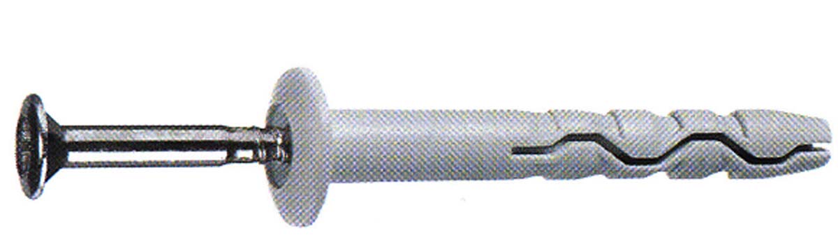 Slagplug bolle kraag, Nylon-Verzinkt