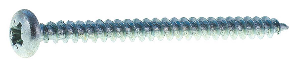 Spaanplaatschroef cilinderkop kruisgleuf, Verzinkt
