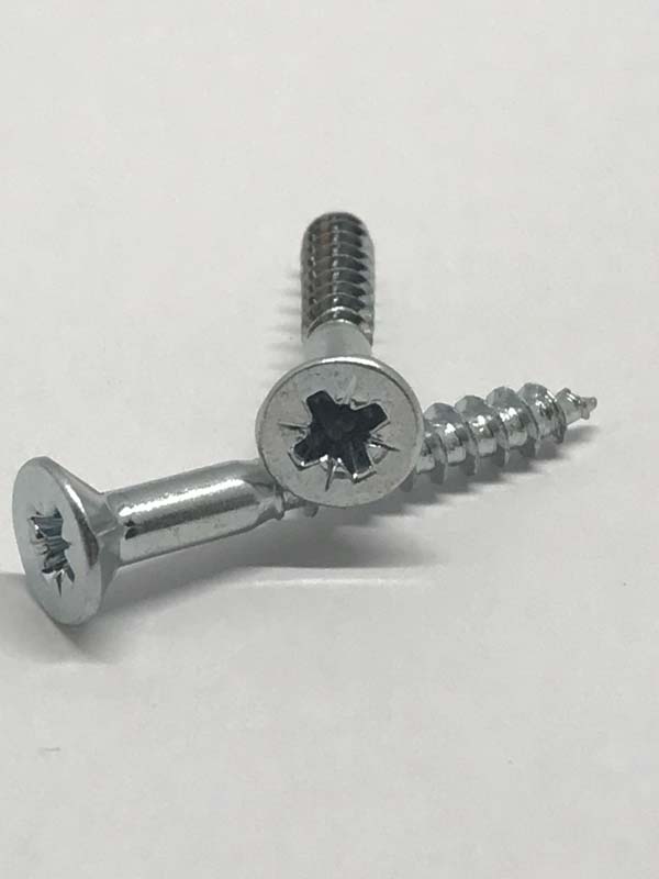 Spaanplaatschroef verz.kop kopboring, Verzinkt