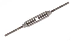 Spanschroef met aanlaseinden Blank staal