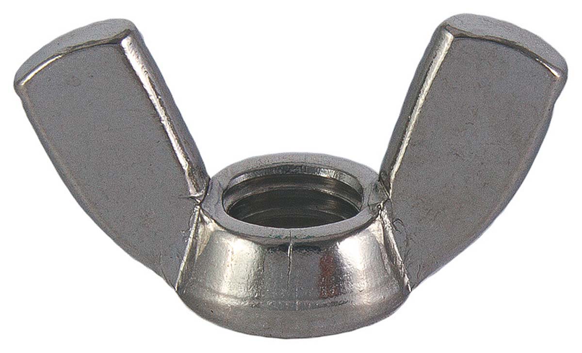 Vleugelmoer Amerikaans model, RVS A2