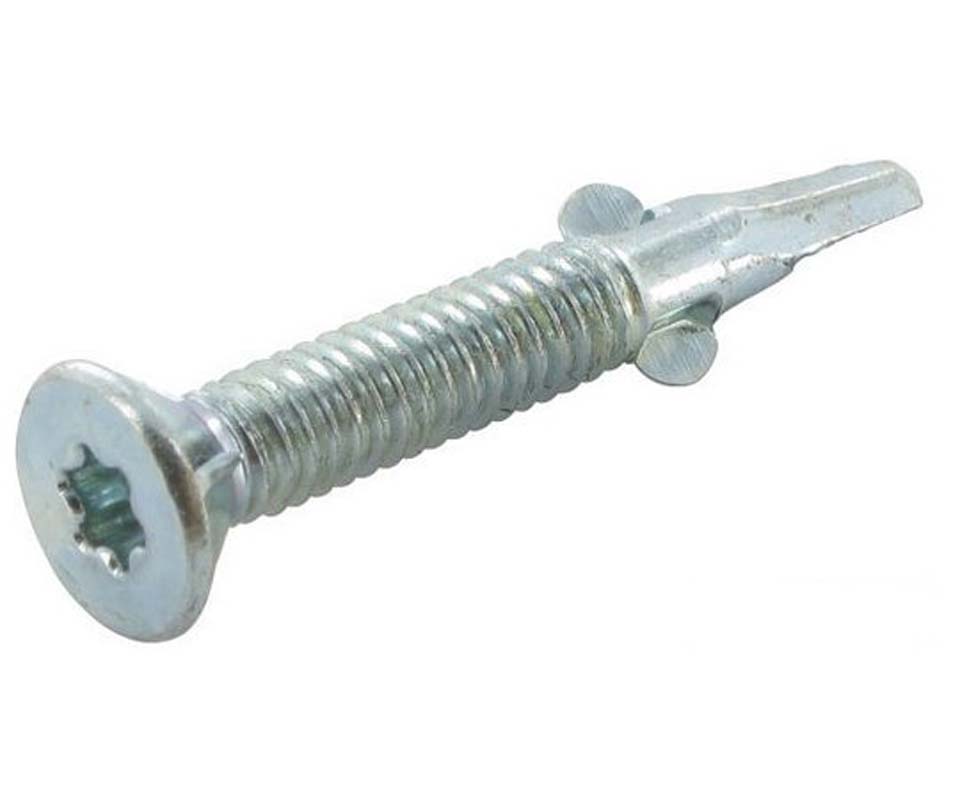 Vleugelteks  verzonken kop Torx, Verzinkt