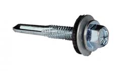 Zelfb.zesk.kraagbout Boorpunt 5 + EPDM ring Verzinkt